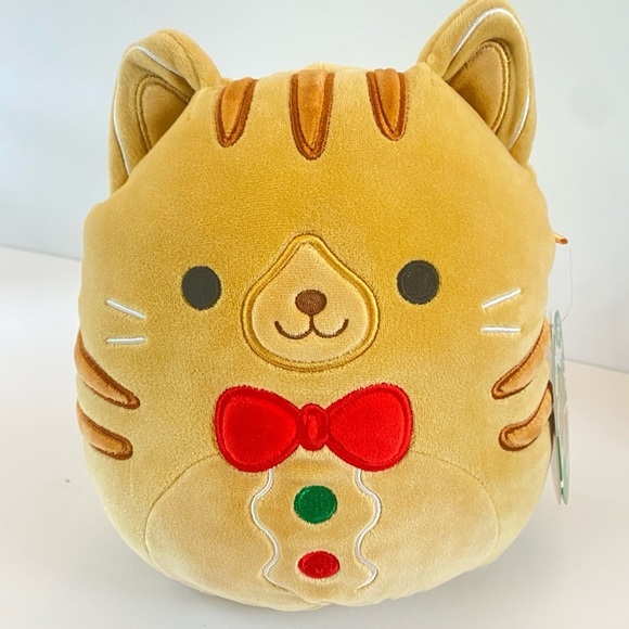 Squishmallows Jones the Gingerbread Cat 8” Christmas plush NWT - Picture 1 of 11